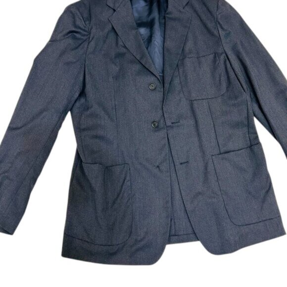 Tombolini Concept 2 Piece Suit Mens Size 50 Gray Wool Single Breasted 3 Button - Picture 6 of 16